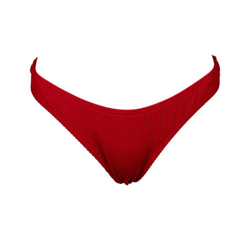 Bella Cheeky Brazilian Bikini Bottom Red